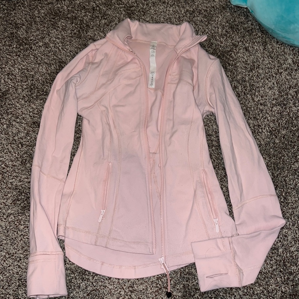 lululemon align jacket strawberry milkshake or pink mist
